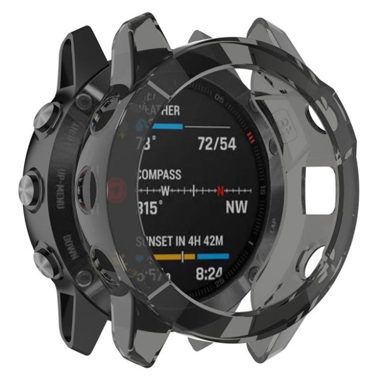 Vildt Godt Garmin Fenix 6X Pro Silikone Cover - Sort#serie_1