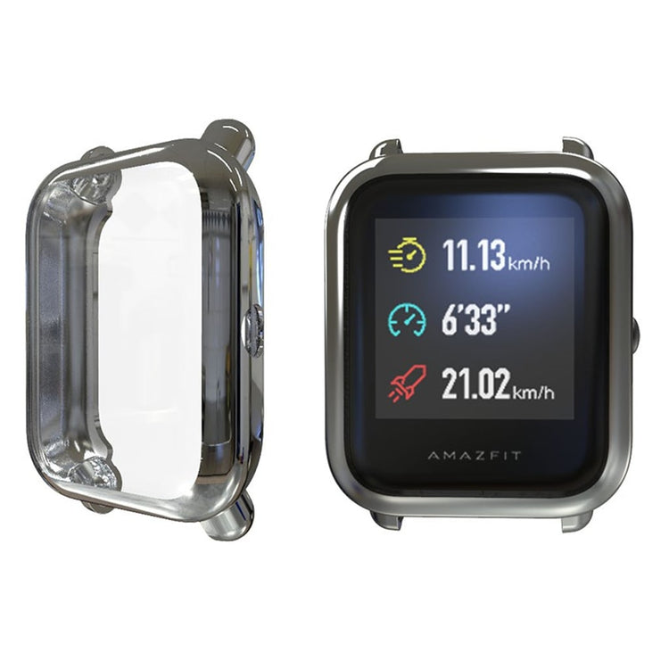 Rigtigt Fed Amazfit Youth Silikone Cover - Sølv#serie_3