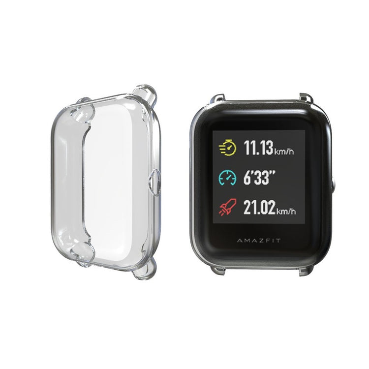 Rigtigt Fed Amazfit Youth Silikone Cover - Gennemsigtig#serie_4