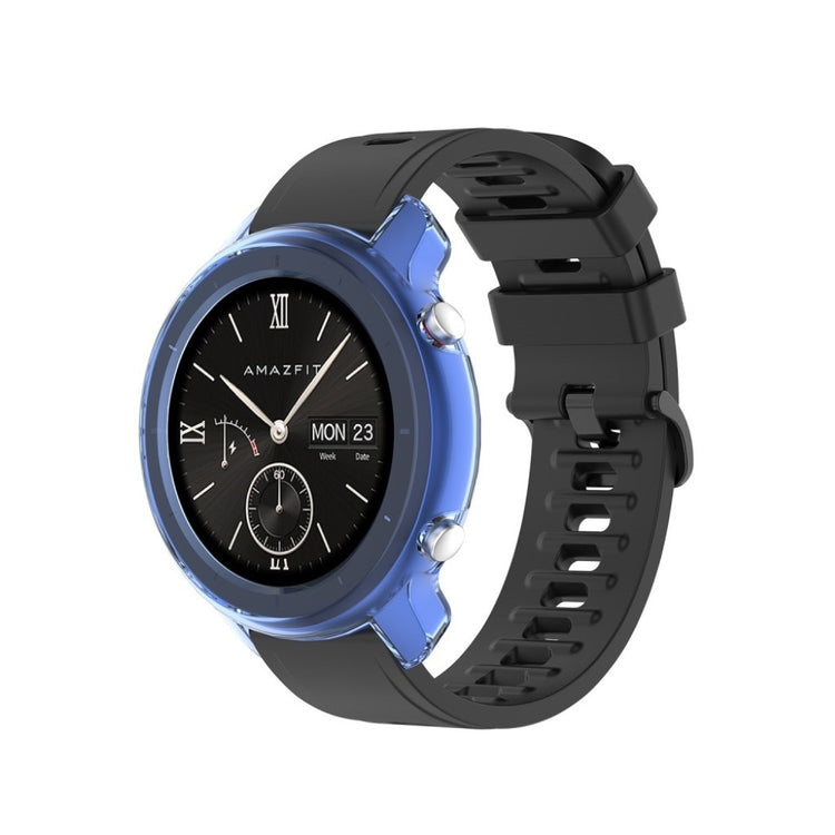 Mega Fint Amazfit GTR 42mm Silikone Cover - Blå#serie_4