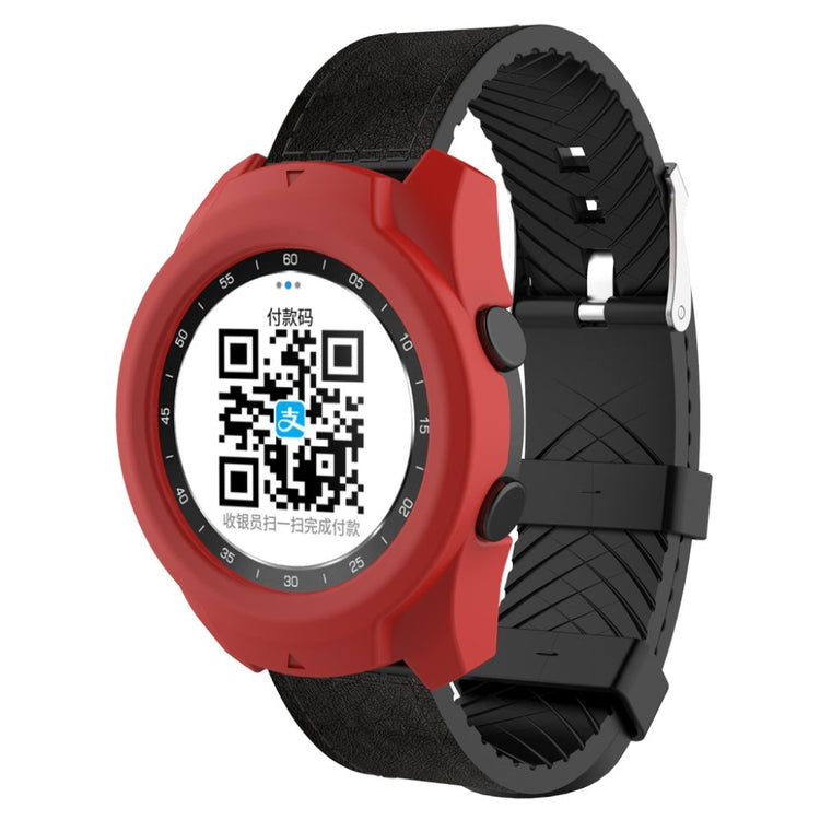 Mega Flot Ticwatch Pro Silikone Cover - Rød#serie_3