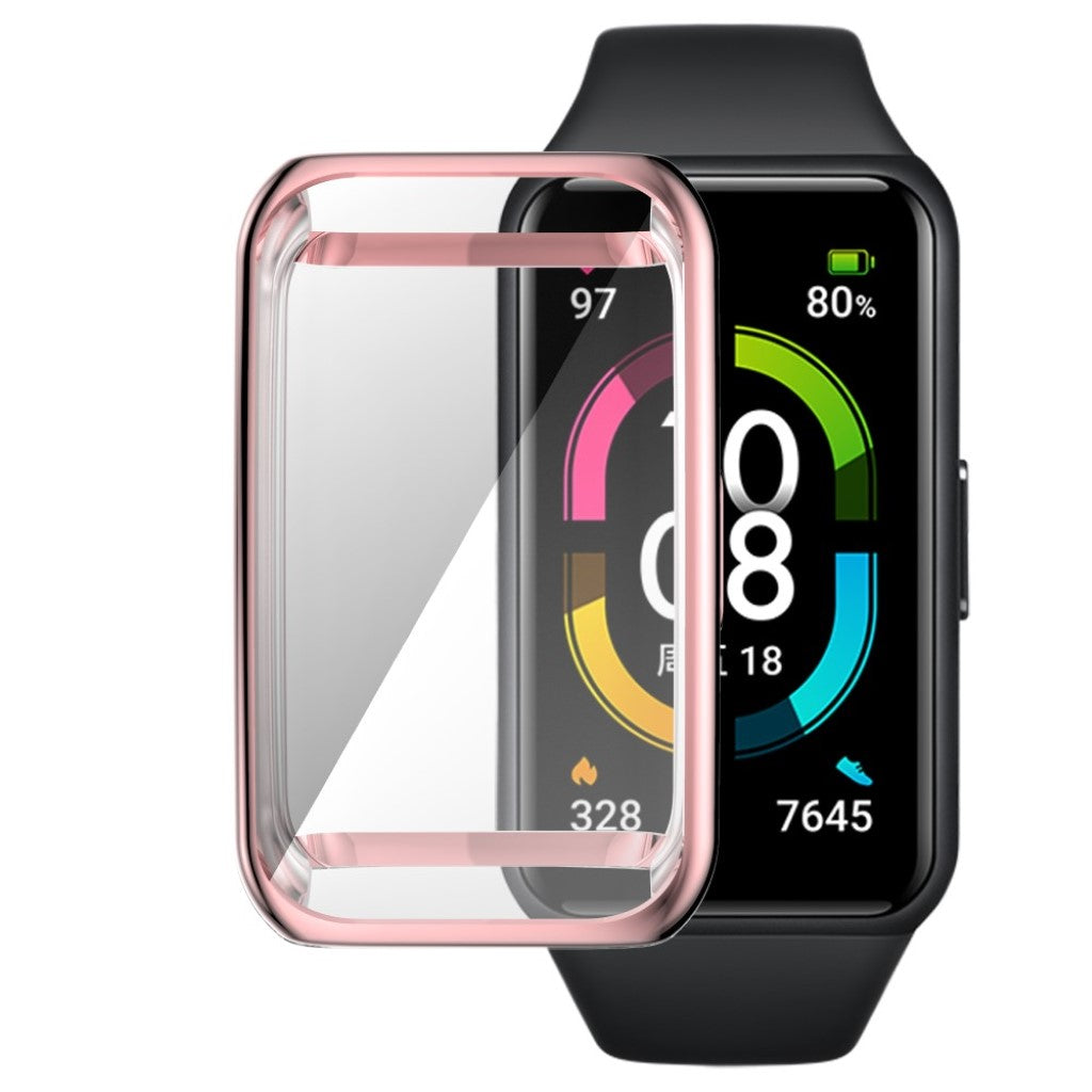 Godt Silikone Cover til Honor Band 6 - Pink#serie_3