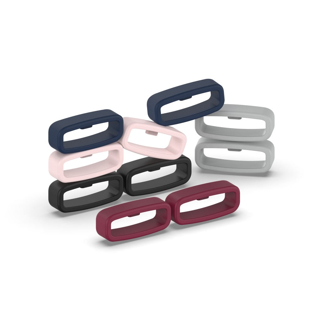 20mm Universal silicone strap loop - Black - Gul#serie_3