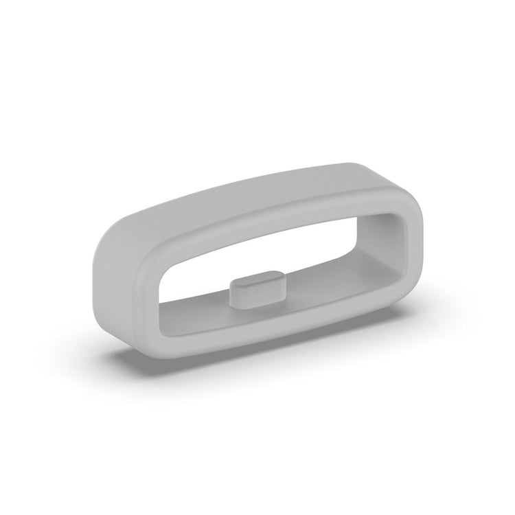 20mm Universal silicone strap loop - Black - Sølv#serie_7
