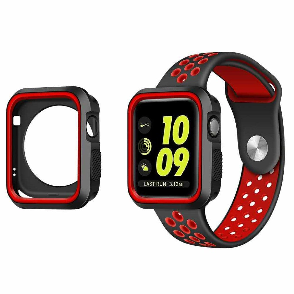 Godt Apple Watch Series 1-3 42mm Silikone Cover - Rød#serie_4