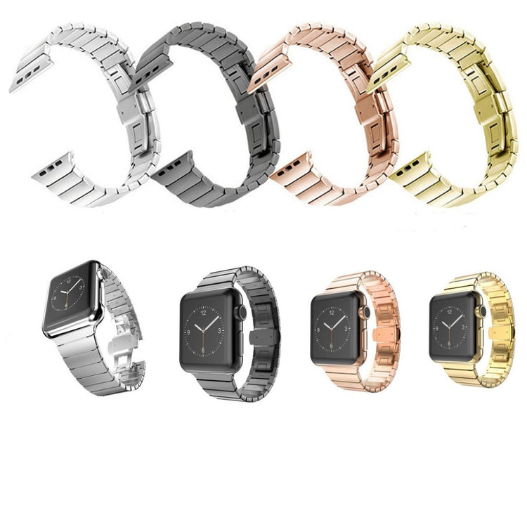 Vildt sejt Apple Watch Series 1-3 42mm Metal Rem - Guld#serie_1