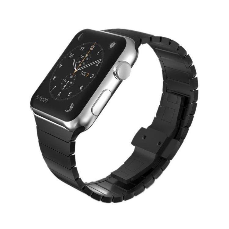 Vildt sejt Apple Watch Series 1-3 42mm Metal Rem - Sort#serie_3