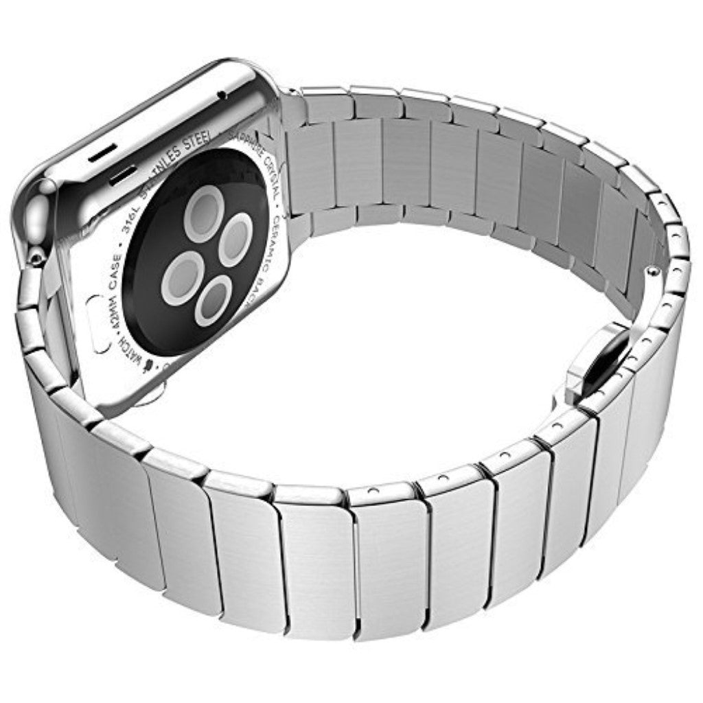 Vildt sejt Apple Watch Series 1-3 42mm Metal Rem - Sølv#serie_4