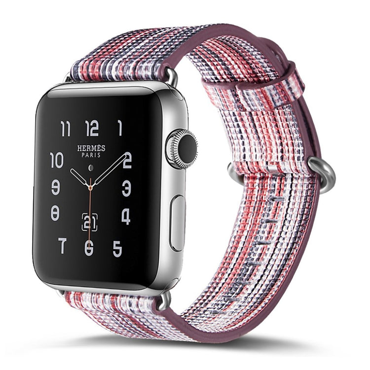 Helt vildt smuk Apple Watch Series 1-3 42mm Ægte læder Rem - Flerfarvet#serie_6