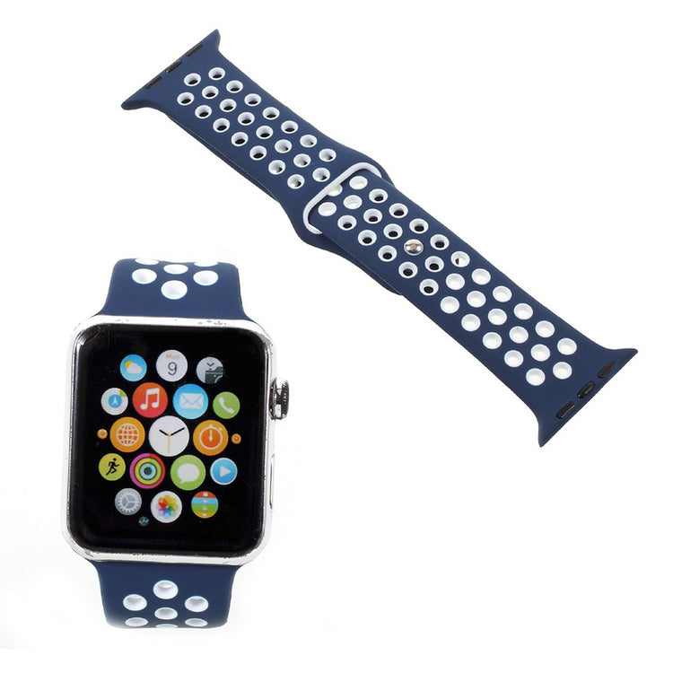 Helt vildt rart Apple Watch Series 1-3 42mm Silikone Rem - Blå#serie_2