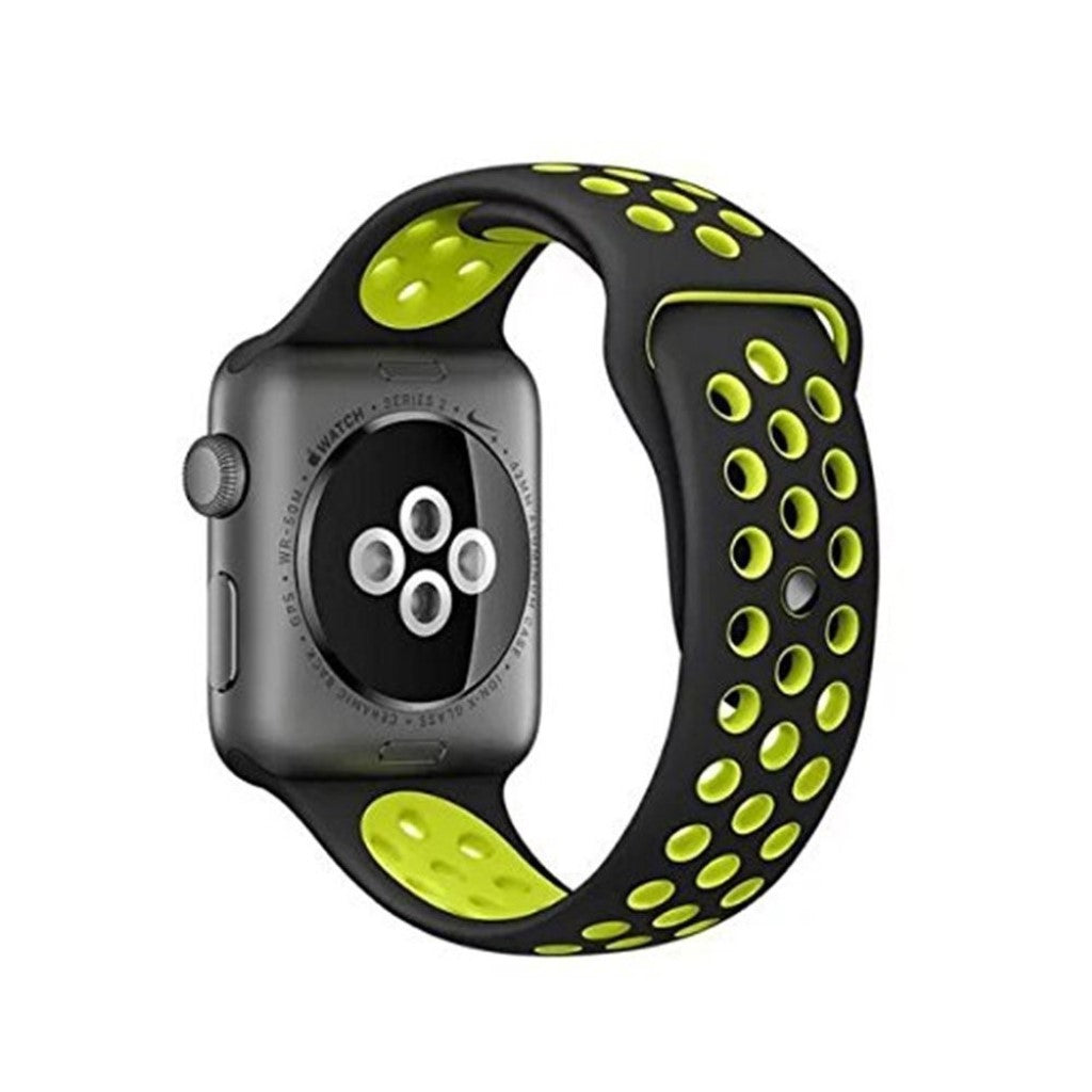 Super pænt Apple Watch Series 1-3 42mm Silikone Rem - Gul#serie_1