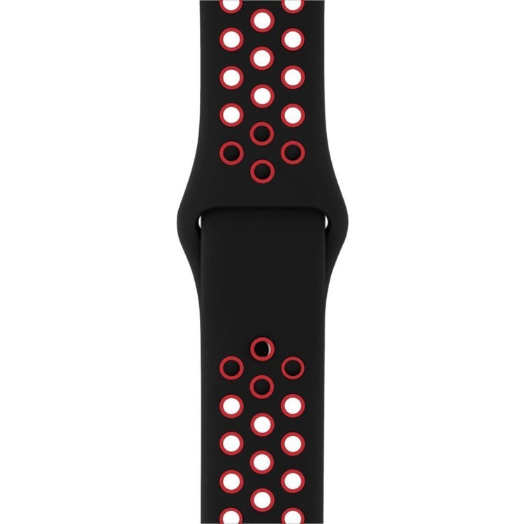 Super pænt Apple Watch Series 1-3 42mm Silikone Rem - Rød#serie_2