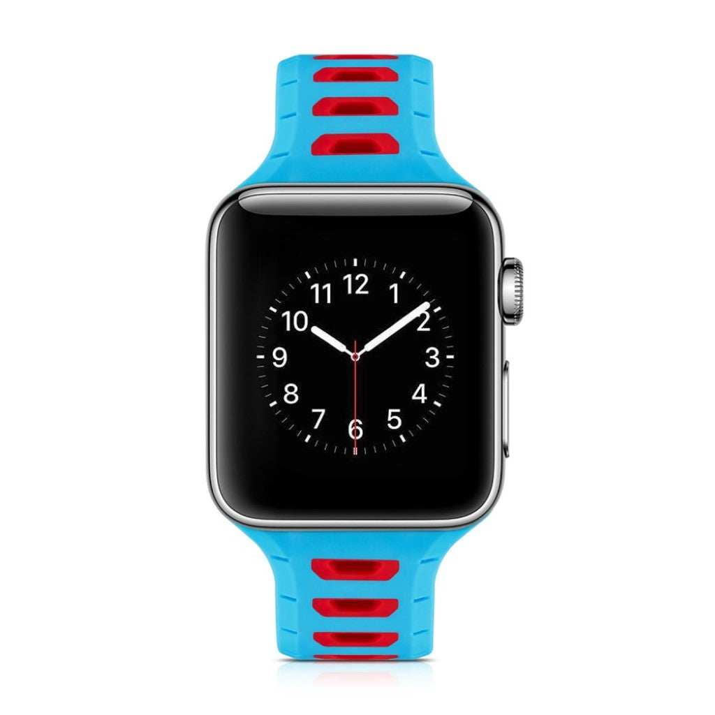 Fed Apple Watch Series 1-3 42mm Silikone Rem - Flerfarvet#serie_3