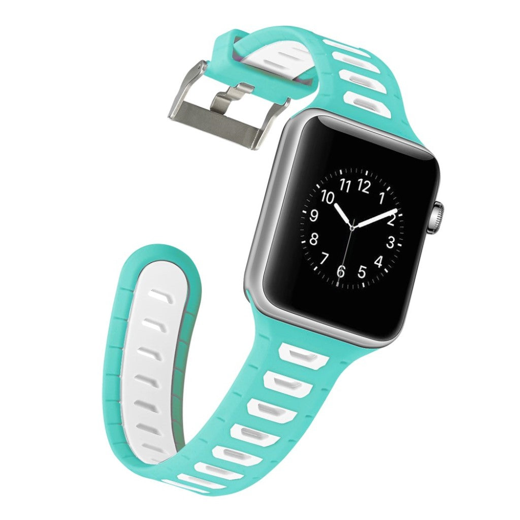 Fed Apple Watch Series 1-3 42mm Silikone Rem - Flerfarvet#serie_4