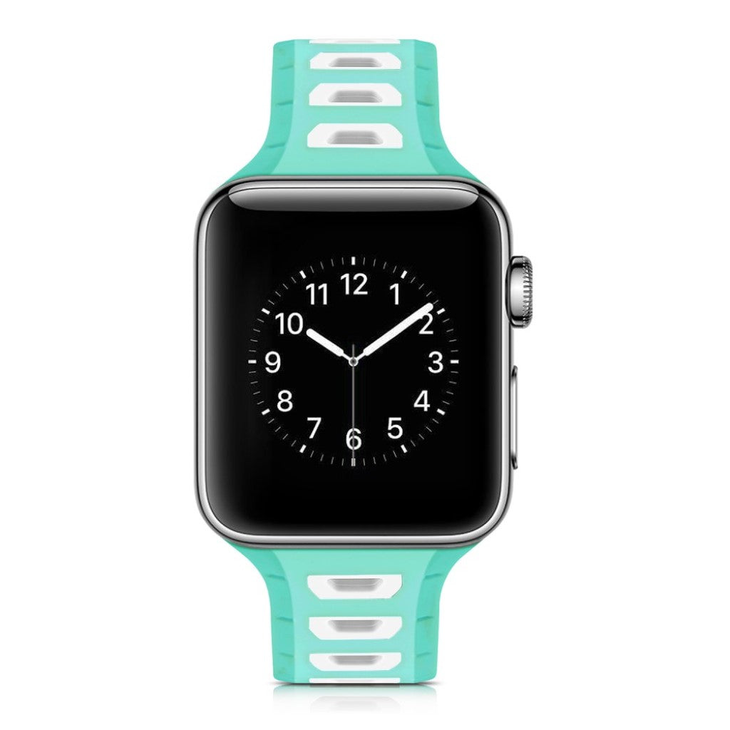 Fed Apple Watch Series 1-3 42mm Silikone Rem - Flerfarvet#serie_4