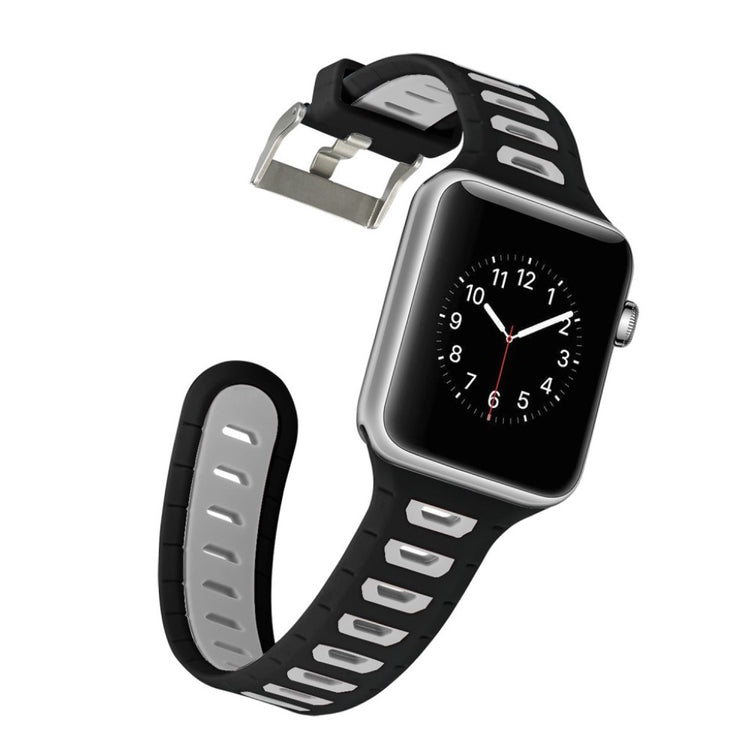 Fed Apple Watch Series 1-3 42mm Silikone Rem - Flerfarvet#serie_9