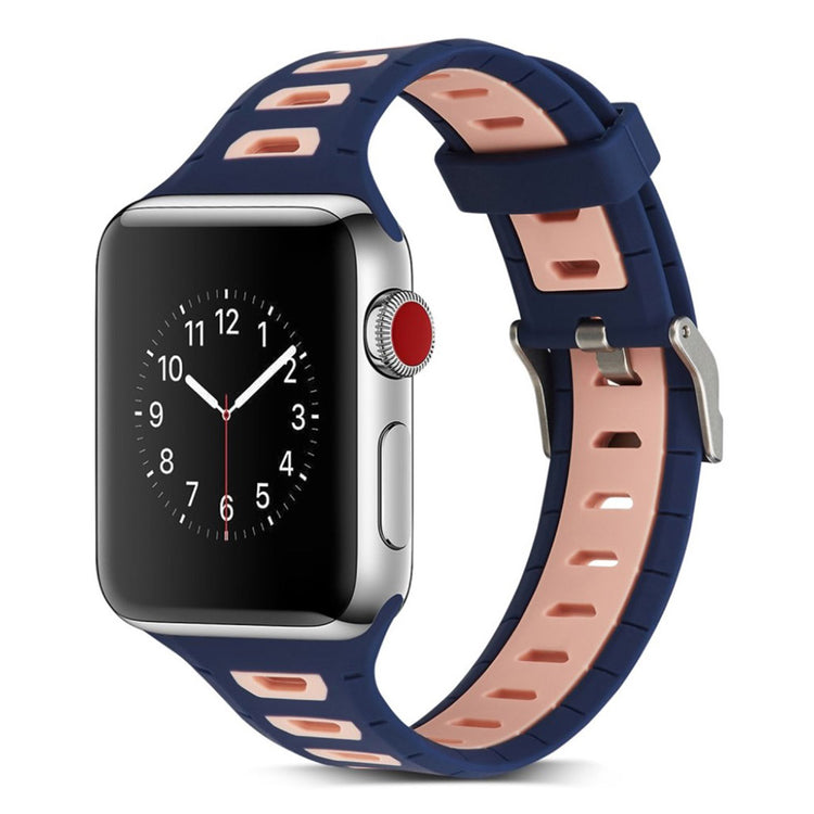 Meget smuk Apple Watch Series 1-3 38mm Silikone Rem - Pink#serie_1