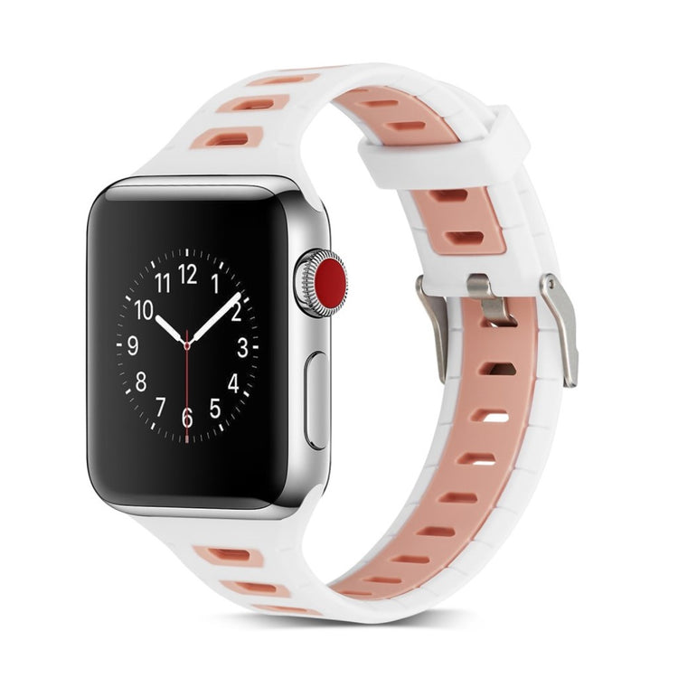 Meget smuk Apple Watch Series 1-3 38mm Silikone Rem - Flerfarvet#serie_6