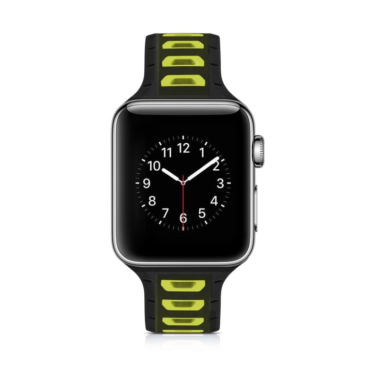 Meget smuk Apple Watch Series 1-3 38mm Silikone Rem - Flerfarvet#serie_7