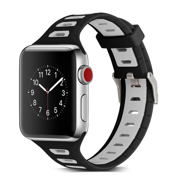 Meget smuk Apple Watch Series 1-3 38mm Silikone Rem - Flerfarvet#serie_9