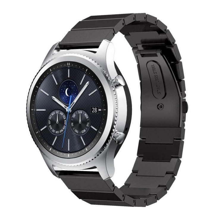 Rigtigt nydelig Samsung Gear S3 Metal Rem - Sort#serie_4