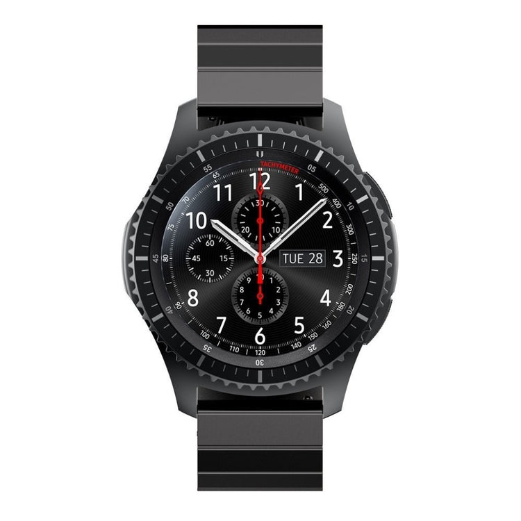 Rigtigt nydelig Samsung Gear S3 Metal Rem - Sort#serie_4