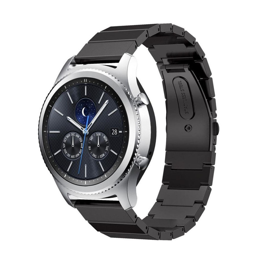 Rigtigt nydelig Samsung Gear S3 Metal Rem - Sort#serie_4