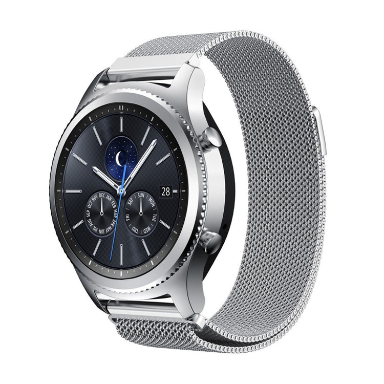 Klassisk Samsung Gear S3 Metal Rem - Sølv#serie_1