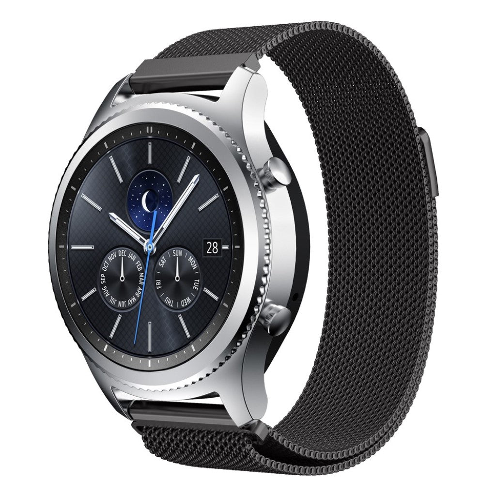 Klassisk Samsung Gear S3 Metal Rem - Sort#serie_2