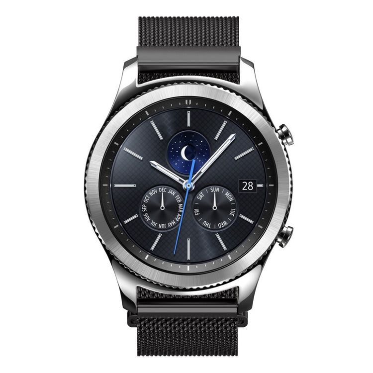 Klassisk Samsung Gear S3 Metal Rem - Sort#serie_2