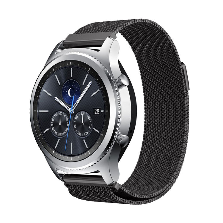 Klassisk Samsung Gear S3 Metal Rem - Sort#serie_2