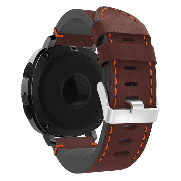 Fortrinligt Samsung Gear Sport Ægte læder Rem - Orange#serie_2