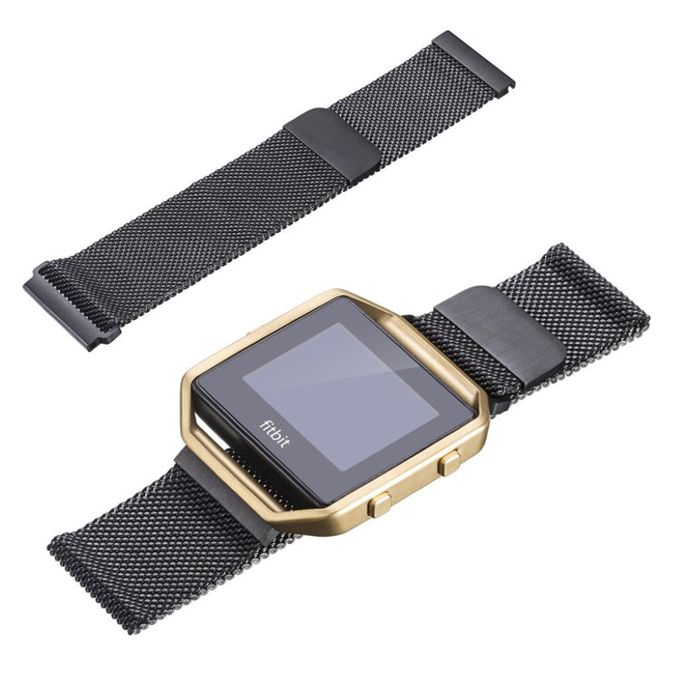 Rigtigt fed Fitbit Blaze Metal Rem - Sort#serie_4