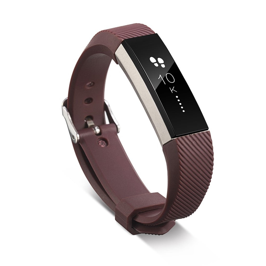 Rigtigt flot Fitbit Alta HR Silikone Rem - Brun#serie_1