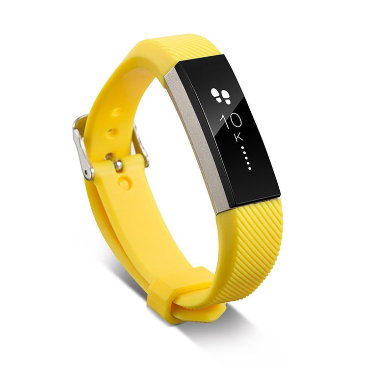 Rigtigt flot Fitbit Alta HR Silikone Rem - Gul#serie_10