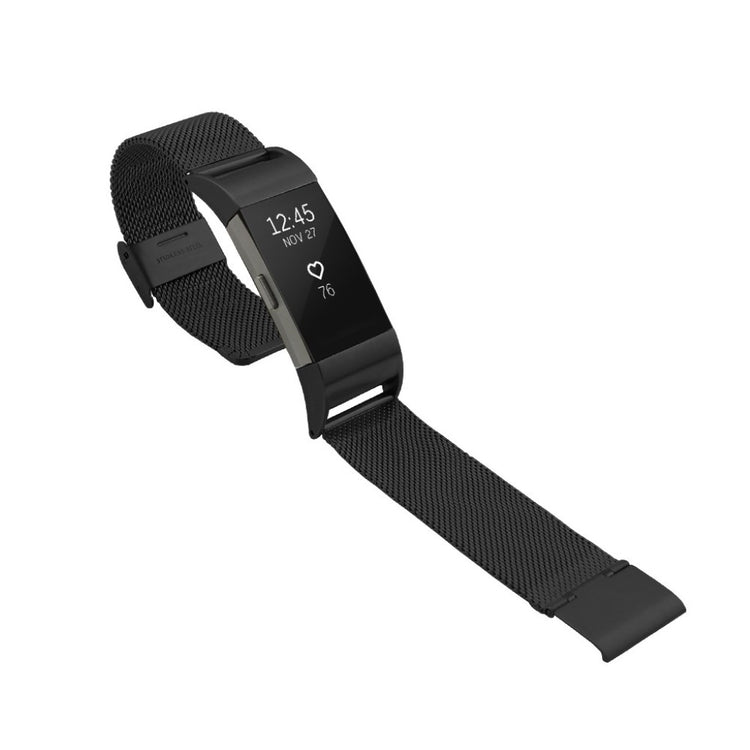 Rigtigt pænt Fitbit Charge 2 Metal Rem - Sort#serie_4