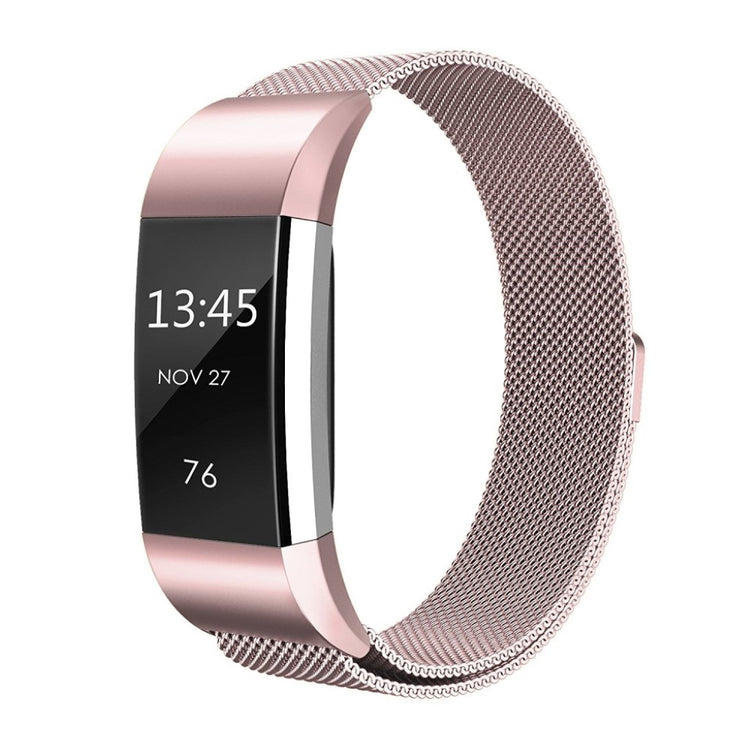 Super kønt Fitbit Charge 2 Metal Rem - Pink#serie_1