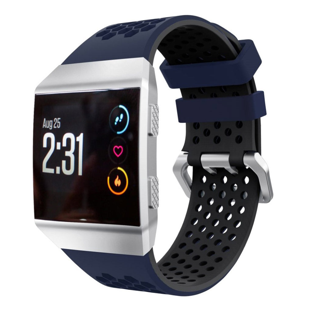 Vildt nydelig Fitbit Ionic Silikone Rem - Blå#serie_1