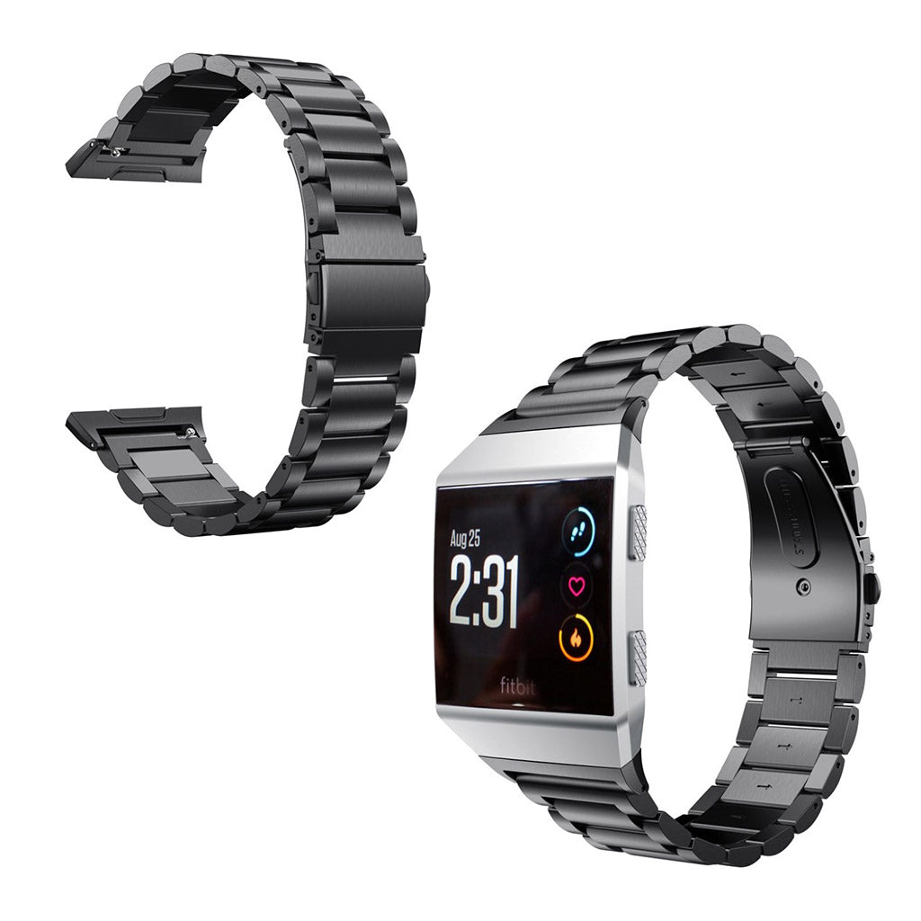 Helt vildt kønt Fitbit Ionic Metal Rem - Sort#serie_4