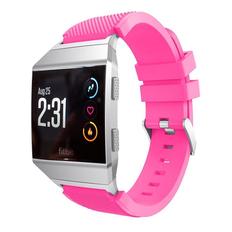 Helt vildt slidstærk Fitbit Ionic Silikone Rem - Pink#serie_10