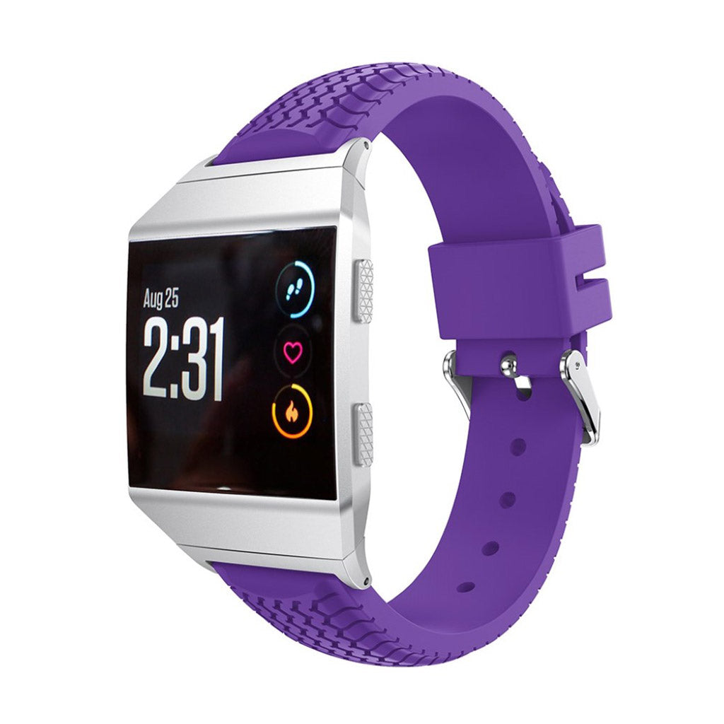 Vildt kønt Fitbit Ionic Silikone Rem - Lilla#serie_2