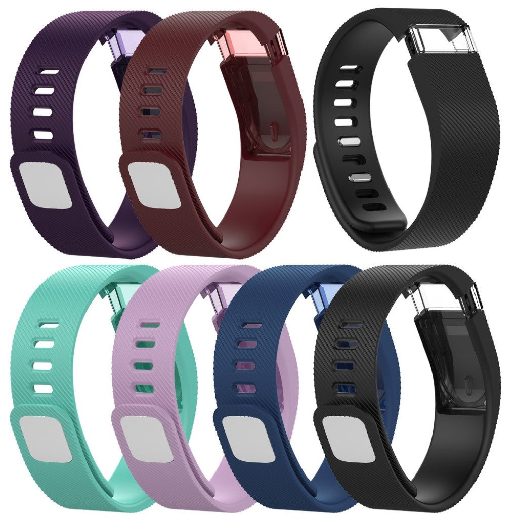 Vildt fed Fitbit Charge Silikone Rem - Lilla#serie_1