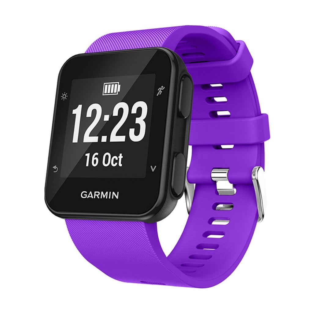 Rigtigt fed Garmin Forerunner 35 Silikone Rem - Lilla#serie_1