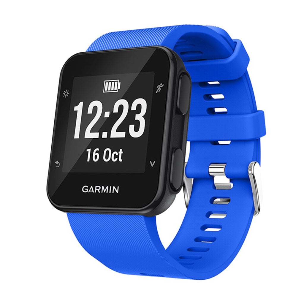 Rigtigt fed Garmin Forerunner 35 Silikone Rem - Blå#serie_2