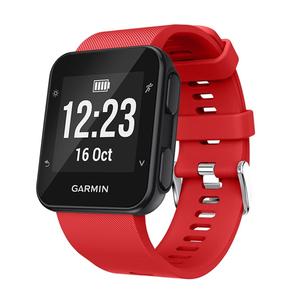 Rigtigt fed Garmin Forerunner 35 Silikone Rem - Rød#serie_5