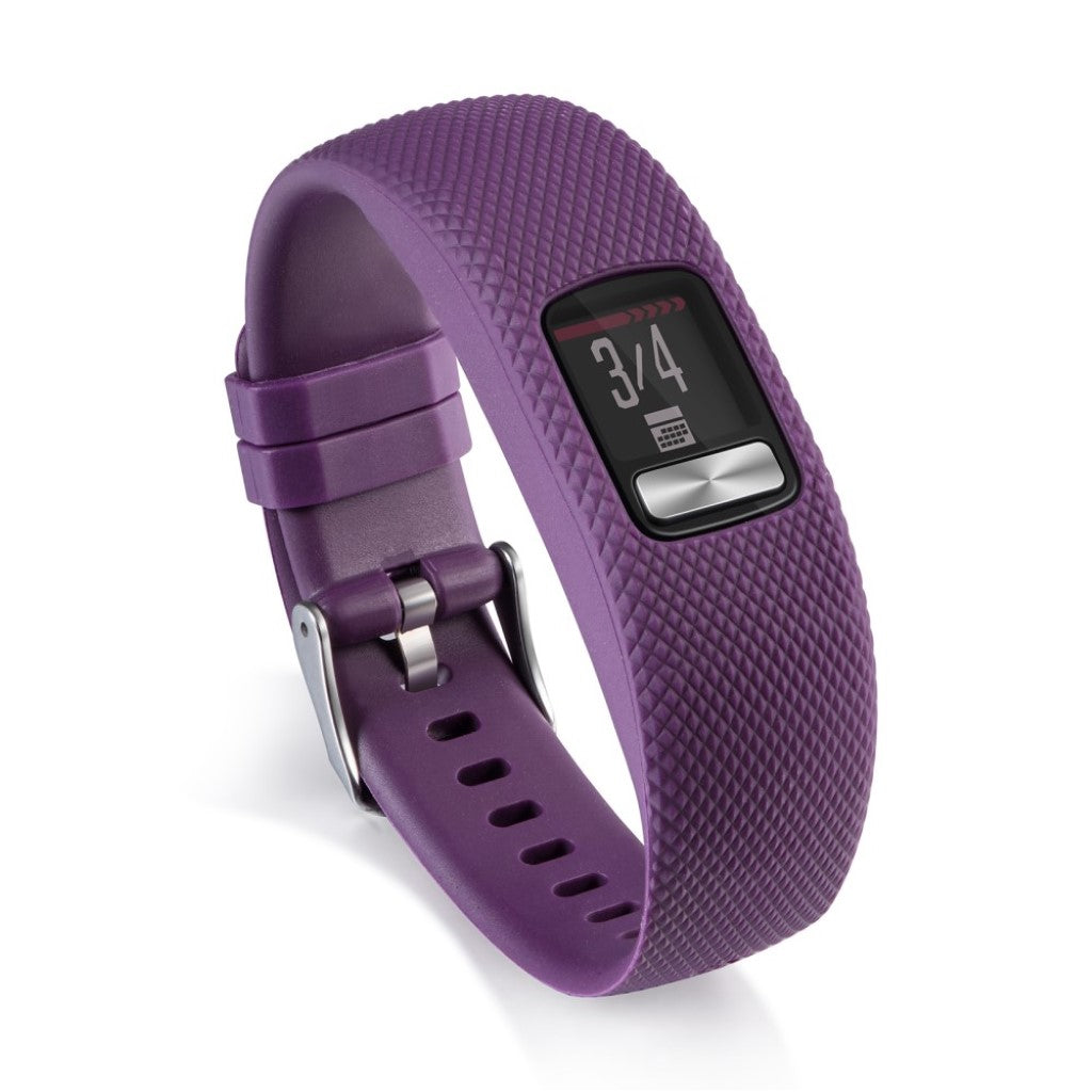 Mega hårdfør Garmin Vivofit 4 Silikone Rem - Lilla#serie_1