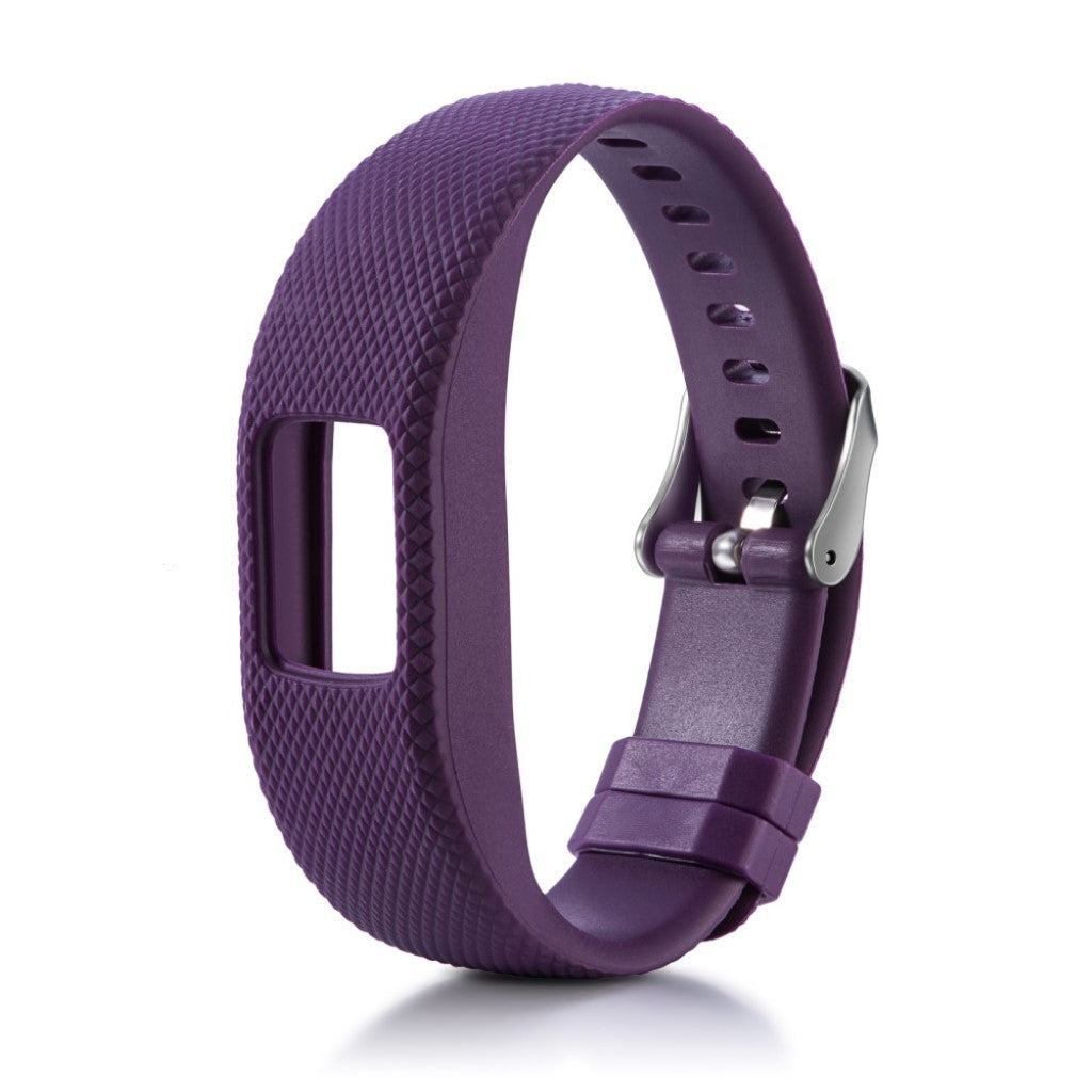 Mega hårdfør Garmin Vivofit 4 Silikone Rem - Lilla#serie_1