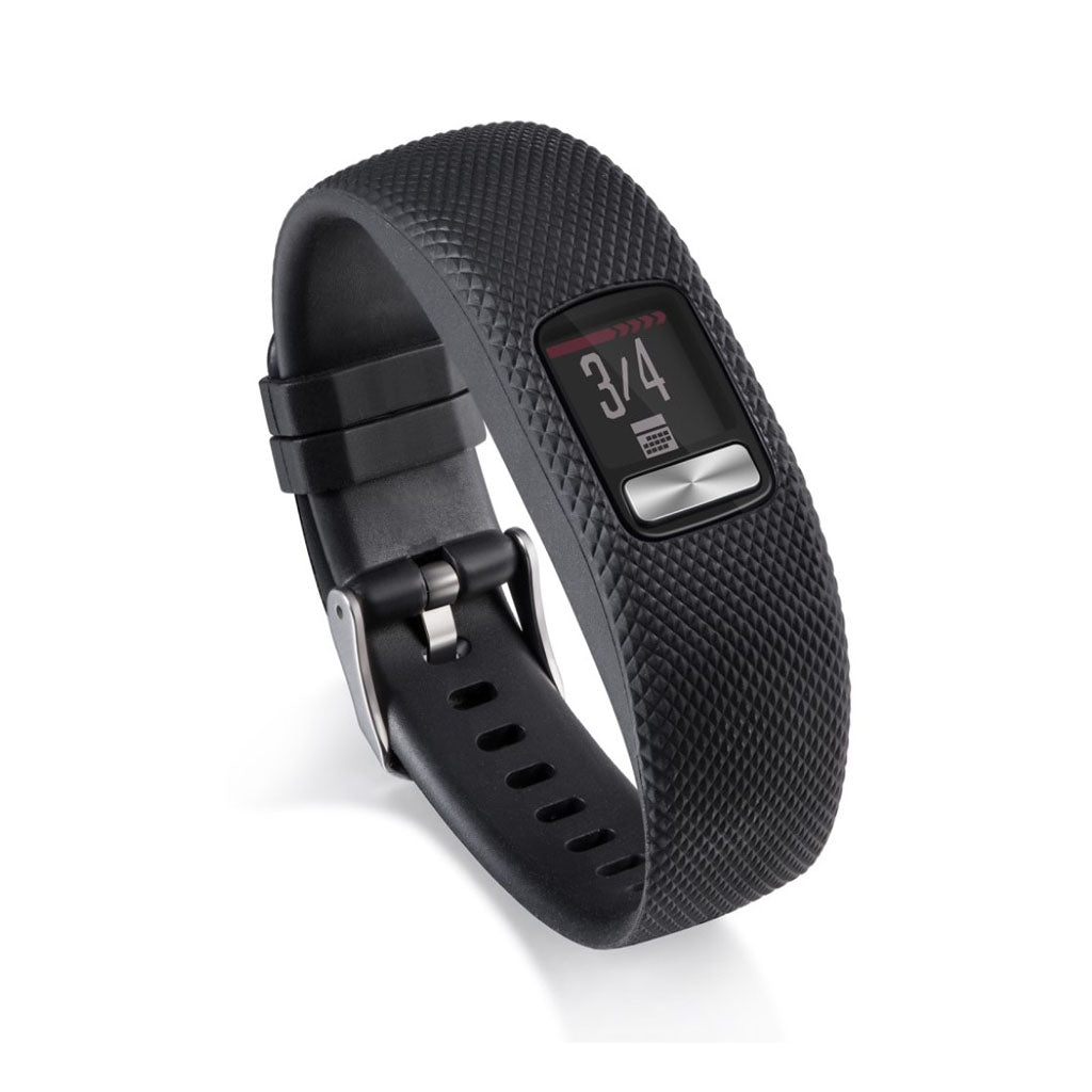 Mega hårdfør Garmin Vivofit 4 Silikone Rem - Sort#serie_10