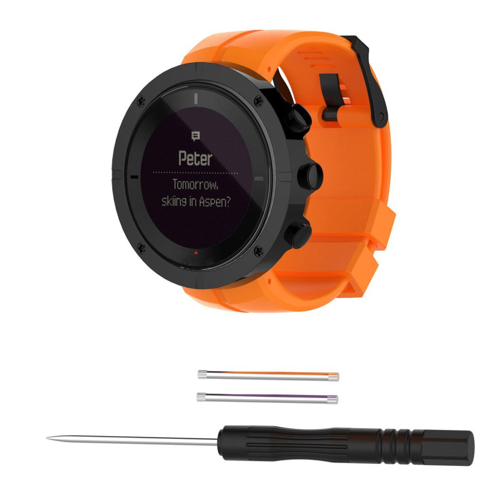 Nydelig Suunto Kailash Metal og Silikone Rem - Orange#serie_5