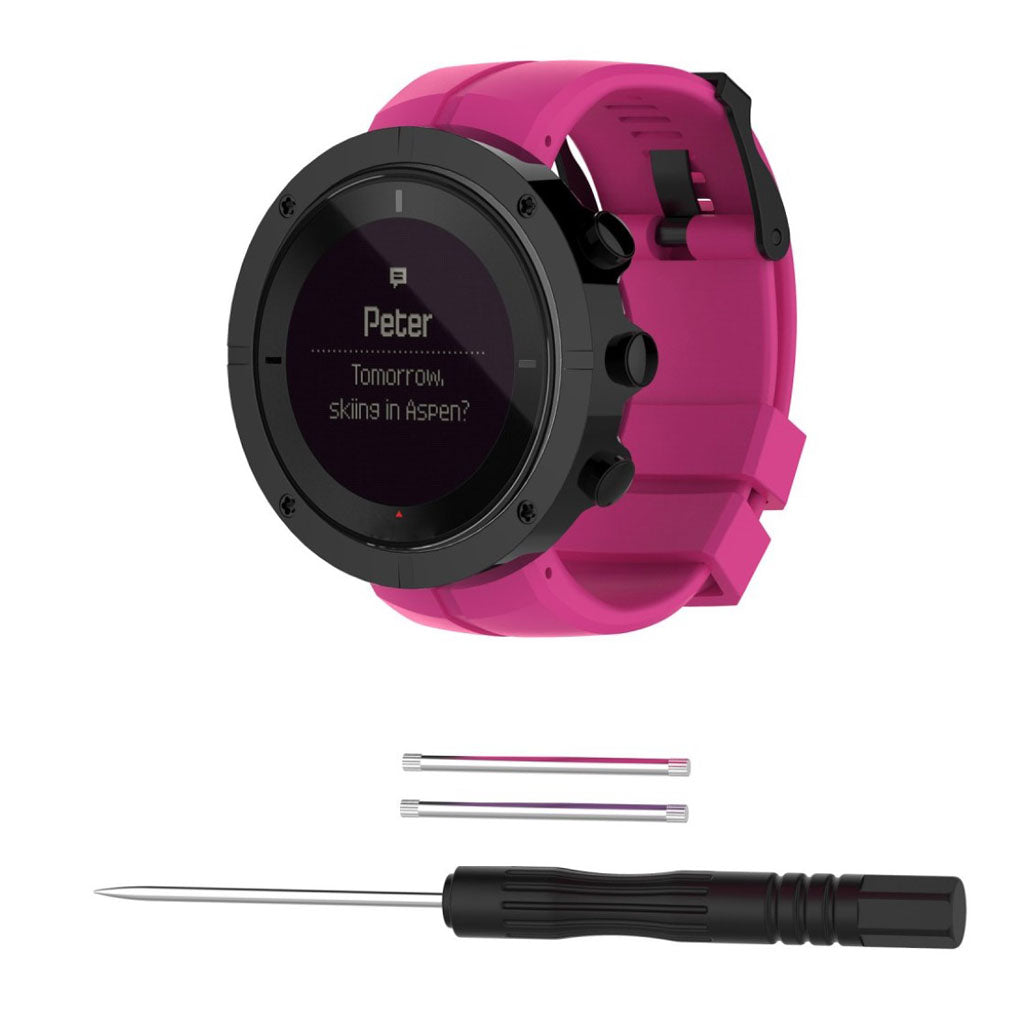 Nydelig Suunto Kailash Metal og Silikone Rem - Pink#serie_6